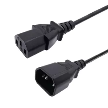 Power Cable Gold Touch PC Power Extension Cord C14 to C13 1.8m 1.5mm
