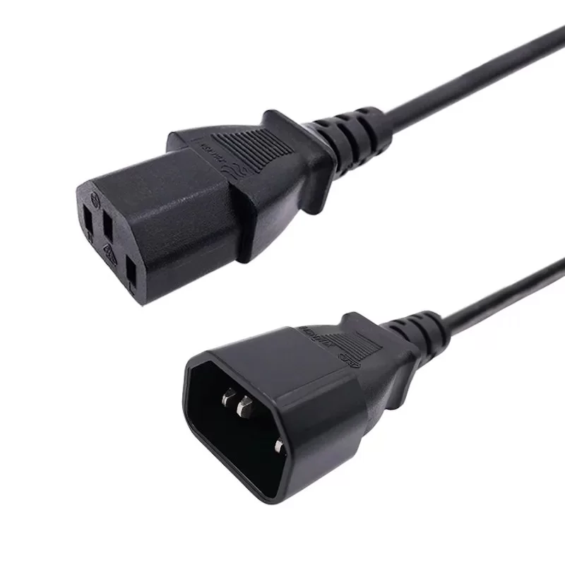 Power Cable Gold Touch PC Power Extension Cord C14 to C13 1.8m 1.5mm