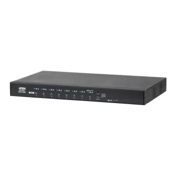 מפצל מתח PDU חכם ATEN PE6208AV 16A 8-Outlet Switched PE6208AV צבע שחור מפצל מתח PDU חכם ATEN PE6208AV 16A 8-Outlet Switched PE6208AV צבע שחור