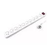 Электрический разветвитель на 10 розеток с удлинителем Luggar 10 Power Multi Soket 1.5x3mm 1m + power swith XS-MS-101 Цвет:белый