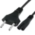 Кабель Питания (восьмерка в профиль) Luggar Cable 8 Power Cord CABLE-8 Цвет:чёрный