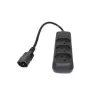 Power splitter for non-stop Luggar Power Cable for UPS 3 connectors UPS-S Color:black