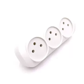 Multi Soket Luggar 3 Way Power Splitter XS-T3 Color:white