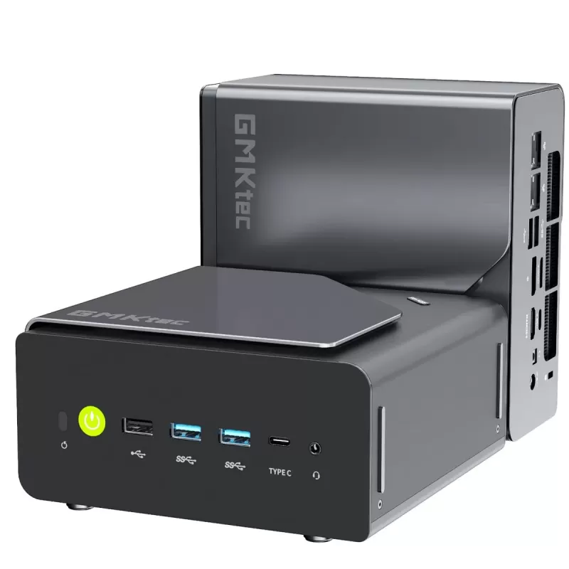 מחשב מיני GM1Ktec K12 Plus AMD Ryzen 7 H 255 32GB AMD Radeon 780M SSD:1TB Windows 11 Pro