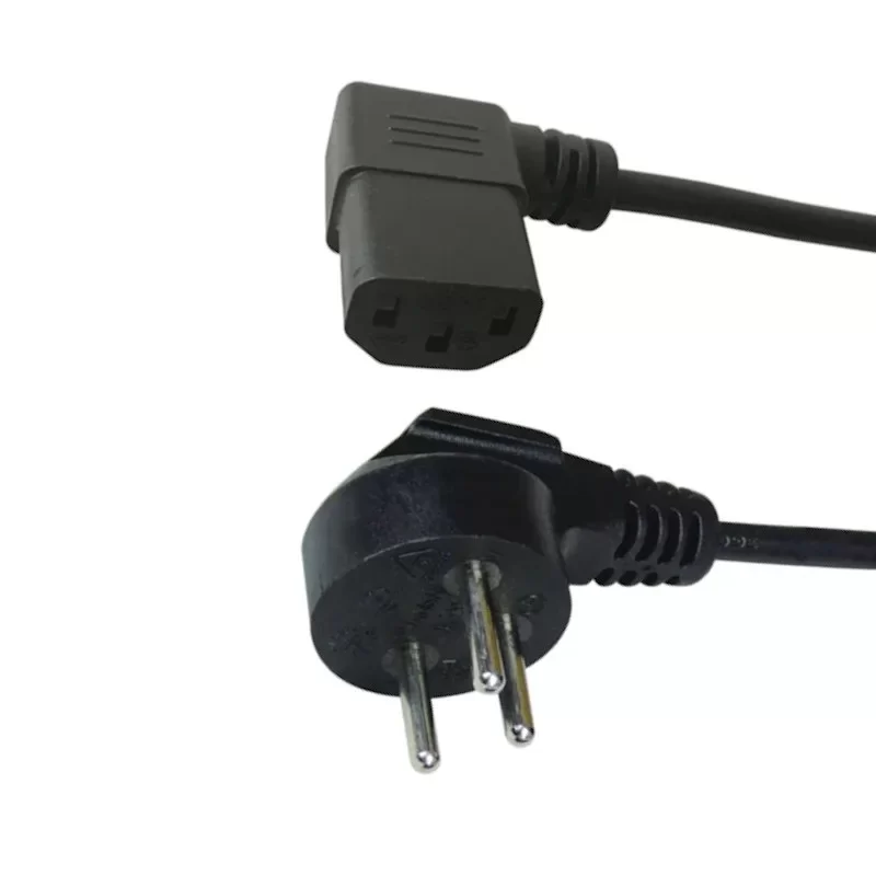 Кабель Питания Luggar 3-Pin Plug to Angled C13 AC Power Cord 1.8m CABLE-K-L-1.8