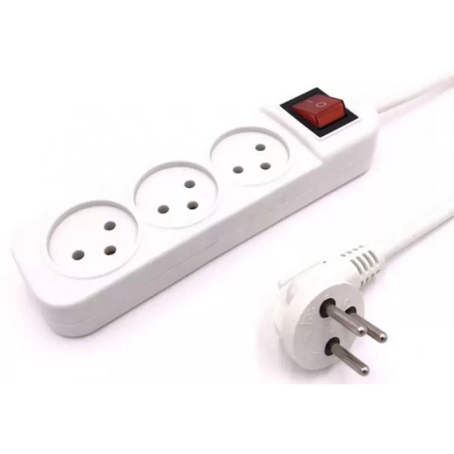 Сетевой фильтр Luggar 3 Power Multi Soket 1.5x3mm 3m + power swith XS-MS-33 Цвет:белый