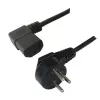 כבל מתח Luggar Power Cord L Plug CABLE-K-L צבע שחור