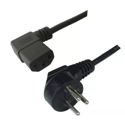 כבל מתח Power Cord L Plug CABLE-K-L צבע שחור.. כבל מתח Power Cord L Plug CABLE-K-L צבע שחור..