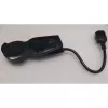 Splitter UPS for to two sockets UPS Power Female to 2 regulal Power male black UPS-R