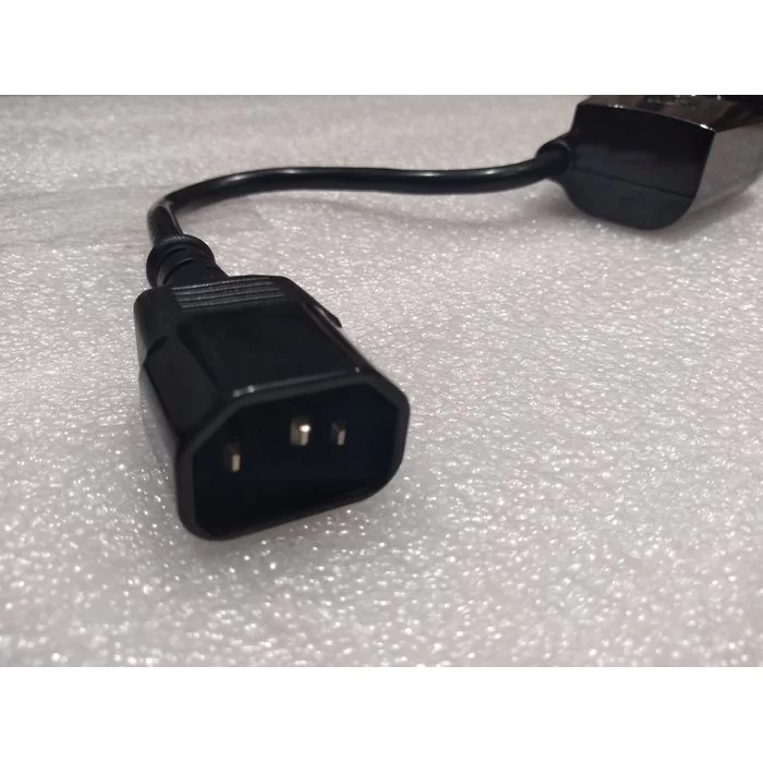 Splitter UPS for to two sockets UPS Power Female to 2 regulal Power male black UPS-R