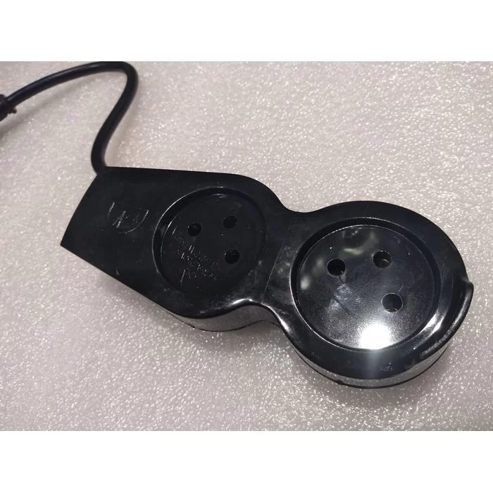 Splitter UPS for to two sockets UPS Power Female to 2 regulal Power male black UPS-R