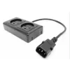 Разветвитель Питания для Бесперебойника UPS Power Splitter C14 to 2 Israeli Sockets black CABLE-708-2