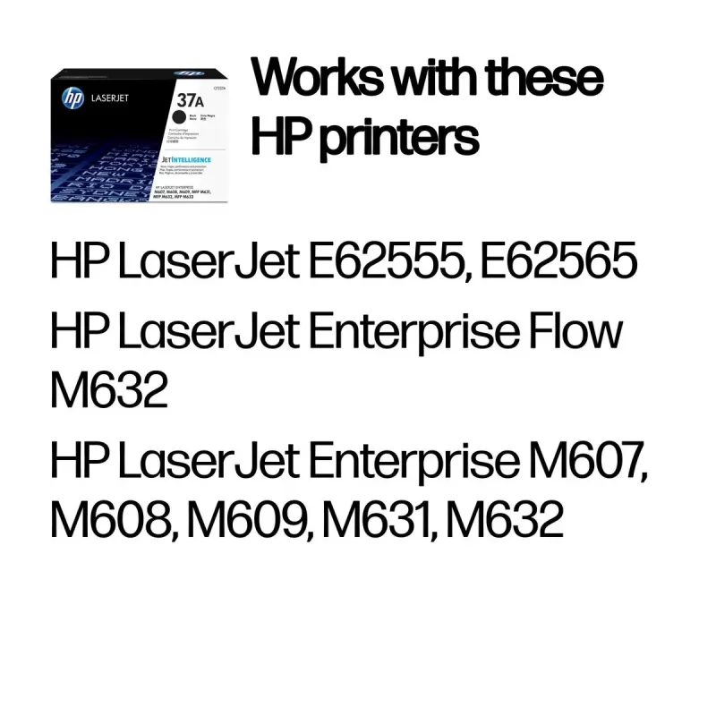 Тонер для Принтера HP 37A M607 CF237A Цвет:чёрный Тонер для Принтера HP 37A M607 CF237A Цвет:чёрный