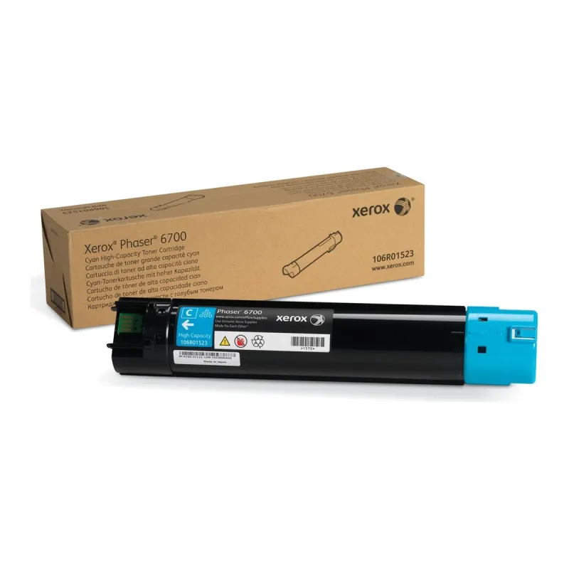 Printer Toner Xerox Phaser 6700 Cyan High Capacity Toner 106R01523