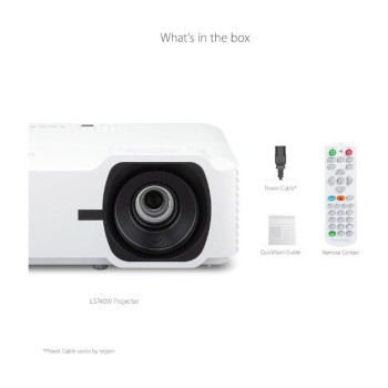 מקרן ViewSonic LS740W Laser 5,000 Lumens WXGA 2XHDMI Speakers LS740W צבע לבן מקרן ViewSonic LS740W Laser 5,000 Lumens WXGA 2XHDMI Speakers LS740W צבע לבן