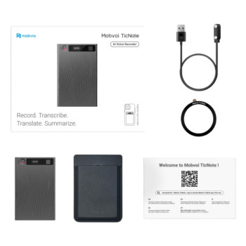 Smart recording device Mobvoi TicNote Agentic AI NE-79