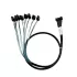 Cable Diliving SlimSAS X8 LP SFF-8654 74P to 8x SATA 85cm DL-LP3143