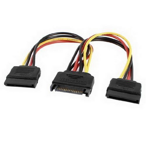 מפצל חשמל Sata Male to 2 Sata Female E-SATA-P2