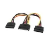 Разветвитель Питания Sata Male to 2 Sata Female E-SATA-P2