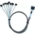 Кабель Amphenol SlimSAS X8 SFF-8654 74P to 8x SATA 7P 85CM RSL74-8447