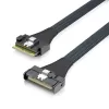 כבל SlimSAS SFF-8654 to MCIO SFF-TA-1016 8i CAB-MCIO/8654-8I-P-85 כבל SlimSAS SFF-8654 to MCIO SFF-TA-1016 8i CAB-MCIO/8654-8I-P-85