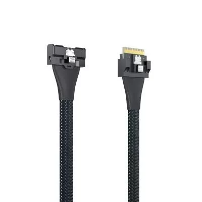 כבל SlimSAS SFF-8654 to MCIO SFF-TA-1016 8i CAB-MCIO/8654-8I-P-85 כבל SlimSAS SFF-8654 to MCIO SFF-TA-1016 8i CAB-MCIO/8654-8I-P-85