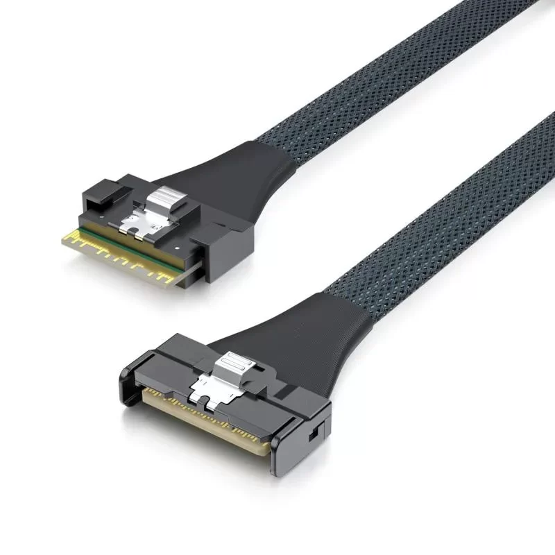 כבל SlimSAS SFF-8654 to MCIO SFF-TA-1016 8i CAB-MCIO/8654-8I-P-85 כבל SlimSAS SFF-8654 to MCIO SFF-TA-1016 8i CAB-MCIO/8654-8I-P-85