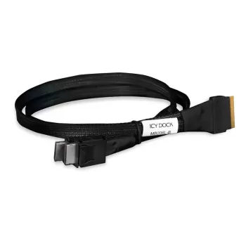 כבל ICY DOCK SlimSAS 8i SFF-8654 to 2x OCuLink 4i MB206L-B