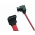 Cable SATA Data Cable 6Gbps 90 Deg. With Clip E-SATA-6G-90