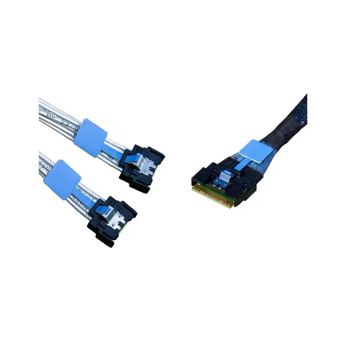 Кабель Gigabyte MCIO SFF-8654 x8 to 2x MCIO x4 SFF-TA-1016 25CF9-670721-A4R