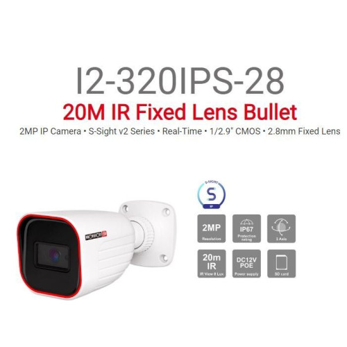 Bullet camera Provison IP 2MP 3.6mm Fixed IP67 SD Card 20m IR I2-320IPSN-36