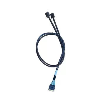כבל Diliving SlimSAS X8 SFF-8654 74P to 2x SFF-8643 80cm RSL74-7657-AX1 כבל Diliving SlimSAS X8 SFF-8654 74P to 2x SFF-8643 80cm RSL74-7657-AX1