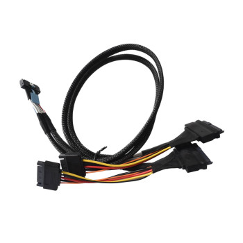 Cable IPPON MCIO X8 to 2xSFF-8639 U.2 65cm Cable CST-MU702-G5