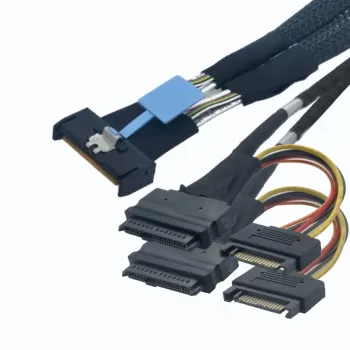 Cable IPPON MCIO X8 to 2xSFF-8639 U.2 65cm Cable CST-MU702-G5