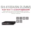 מכשיר הקלטה Provison Provision AHD SH-4100A5N-2L 2MP LITE Audio In/Out SH-4100A5N-2L(MM) צבע שחור