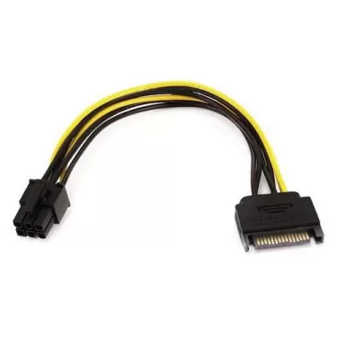 Кабель Gold Touch 15Pin SATA Power to PCIe 6Pin Graphic Card E-SATA-6PIN