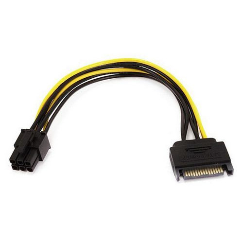 כבל Gold Touch 15Pin SATA Power to PCIe 6Pin Graphic Card E-SATA-6PIN