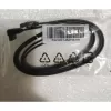 Pair of cables 2 PCS Cable SATA Data Cable 6Gbps 90 Deg. Black With Clip E-SATA-6G-90 12CF1-2SAT1B-01R Color:black