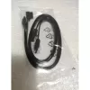 Pair of cables 2 PCS Cable SATA Data Cable 6Gbps 90 Deg. Black With Clip E-SATA-6G-90 12CF1-2SAT1B-01R Color:black