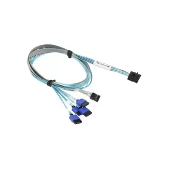 Кабель SFF-8643 Straight to 4 SATA W/SB 60CM 126-14612-3001A0