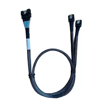 Кабель Amphenol SlimSAS SFF-8654 x8 to 2x SFF-8654 x4 RSL74-9219