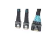 Кабель Amphenol SlimSAS SFF-8654 x8 to 2x SFF-8654 x4 RSL74-9219