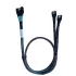 Cable Amphenol SlimSAS SFF-8654 x8 to 2x SFF-8654 x4 RSL74-9219