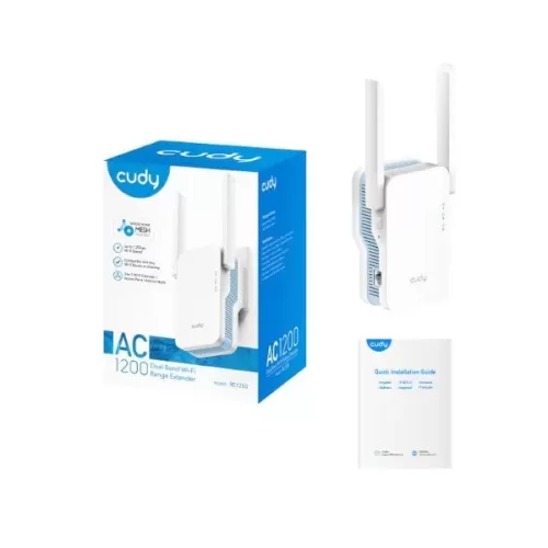מגדיל טווח CUDY AC1200 Dual Band RE1200 RE1200-IL
