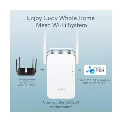 מגדיל טווח CUDY AC1200 Dual Band RE1200 RE1200-IL