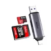 Card Readers Netac WK13 USB3.0+TYPE-C Msd/SD NT09WK13-30GR Color:gray