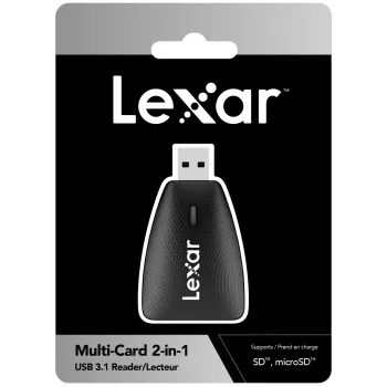 קורא כרטיסים Lexar Dual Slot USB-A/C microSD USB 3.1 Reader LRW450UB