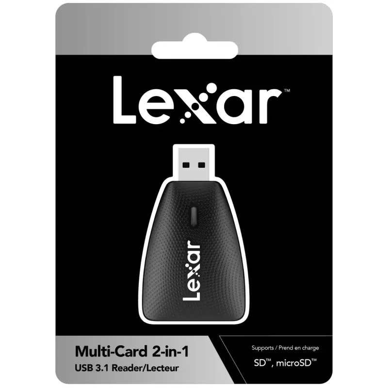 קורא כרטיסים Lexar Dual Slot USB-A/C microSD USB 3.1 Reader LRW450UB