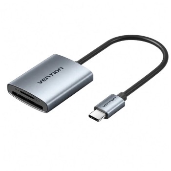 קורא כרטיסים Vention USB-C to SD-MicroSD 4.0 312Mb/s Card Reader CLOHB