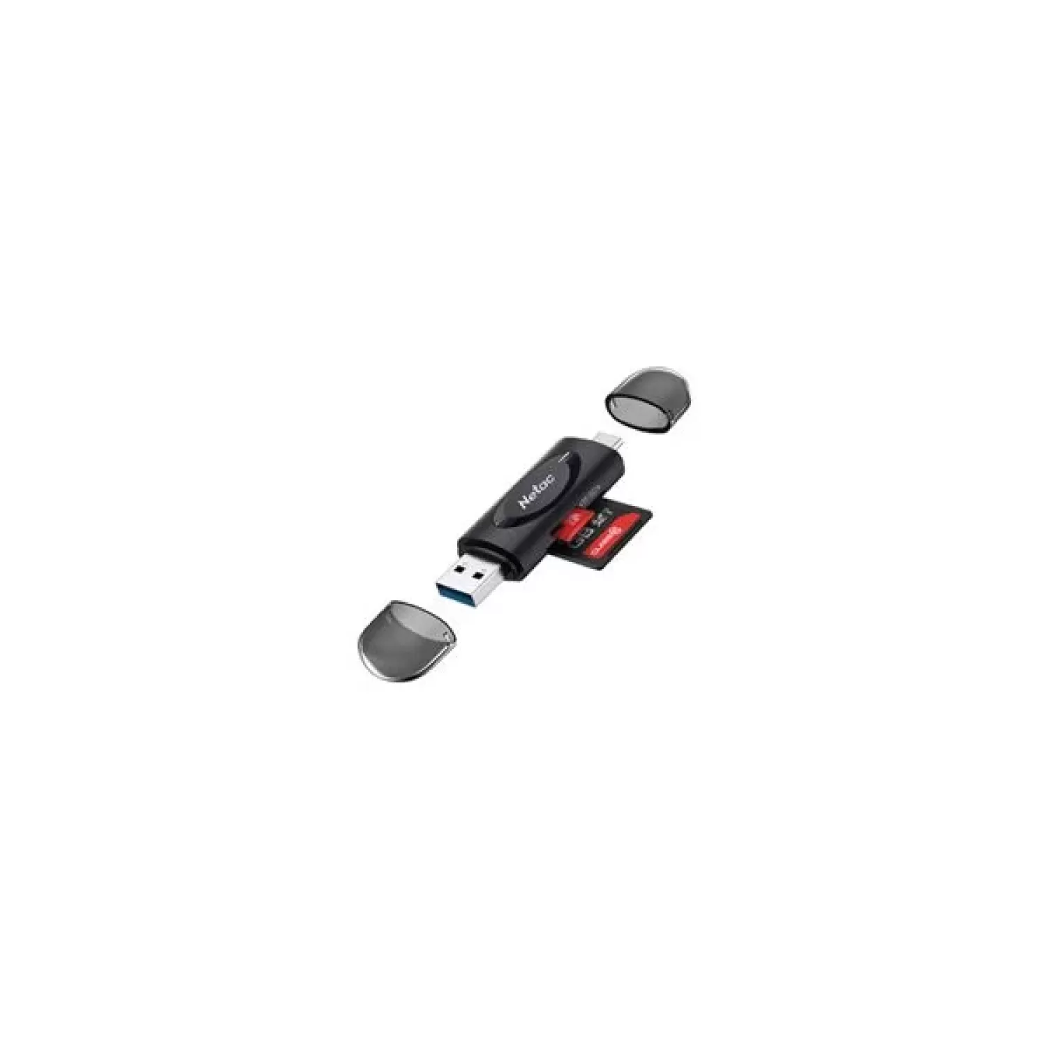 Card Readers Netac WK14 USB3.0+TYPE-C Msd/SD black NT09WK14-30BK
